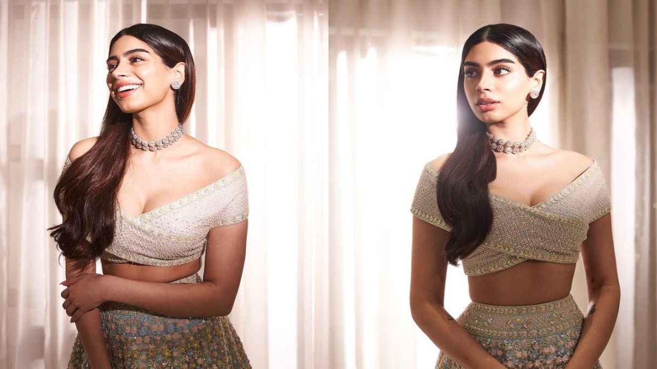 Khushi Kapoor’s Manish Malhotra mijwan lehenga with off-shoulder cut-out blouse is made for modern brides khushi-kapoor-manish-malhotra-ethnic-wear-style-fashion