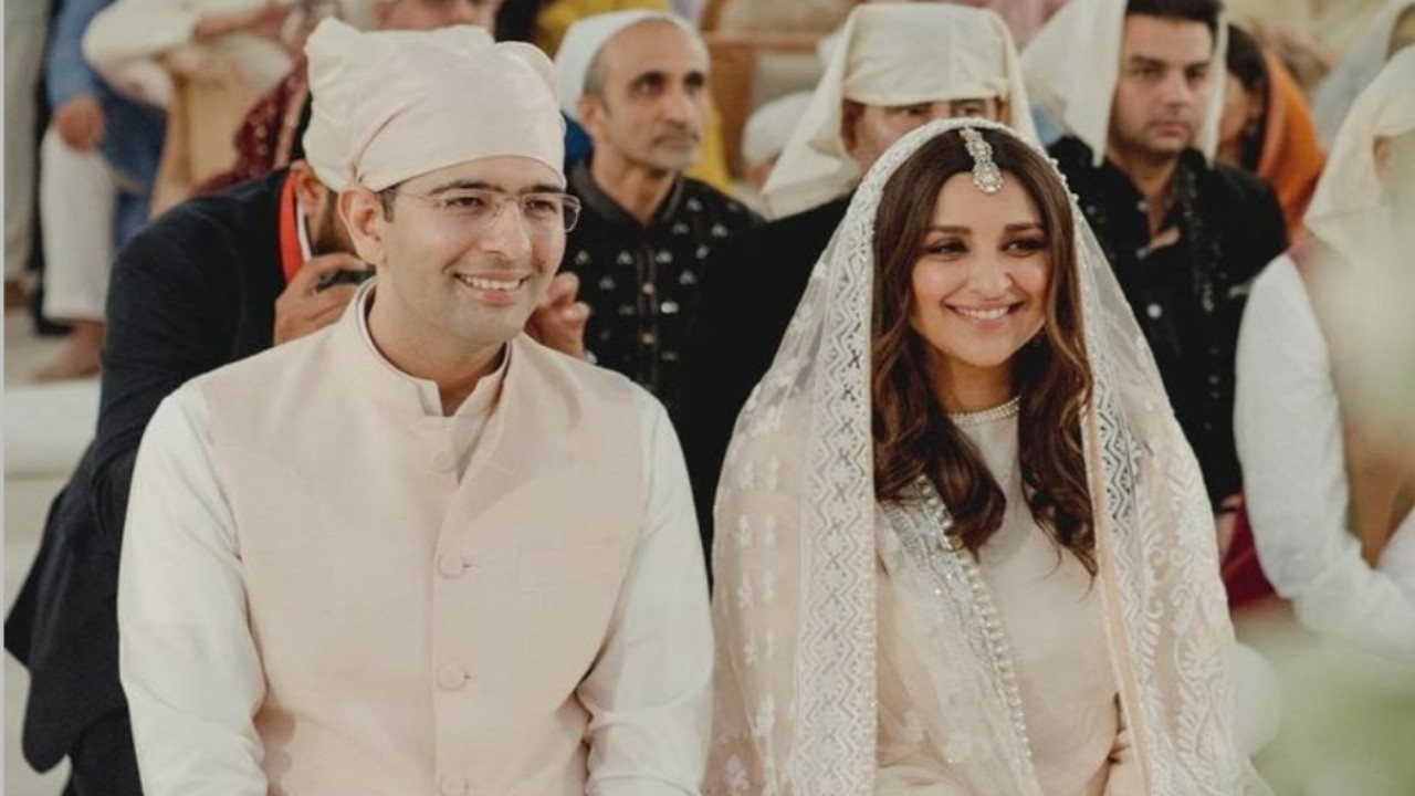 Parineeti Chopra and Raghav Chadha (Credits: Instagram) Parineeti Chopra, Raghav Chadha