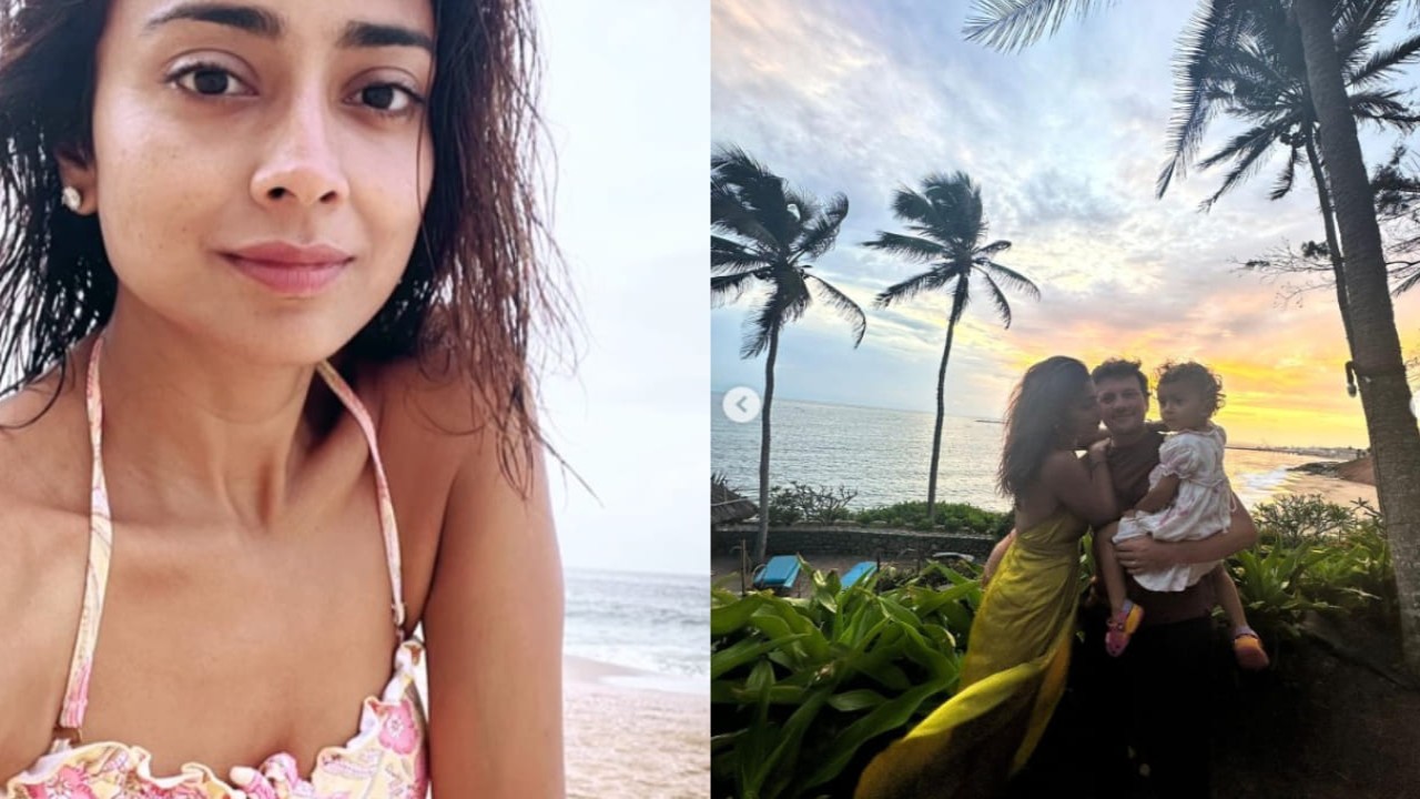 VIDEO: Shriya Saran sets her beach mode on as she spends time with daughter Radha in bikini
