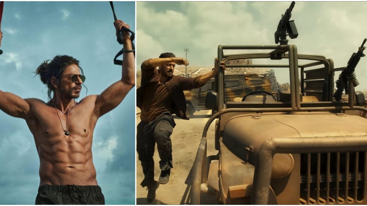 Shah Rukh Khan's Pathaan and Salman Khan's Tiger (Pic Courtesy: IMDb/YouTube) Tiger 3: Sujoy Ghosh notices 2 guns in Salman Khan’s Tiger Ka Message; fans think it's for SRK’s Pathaan