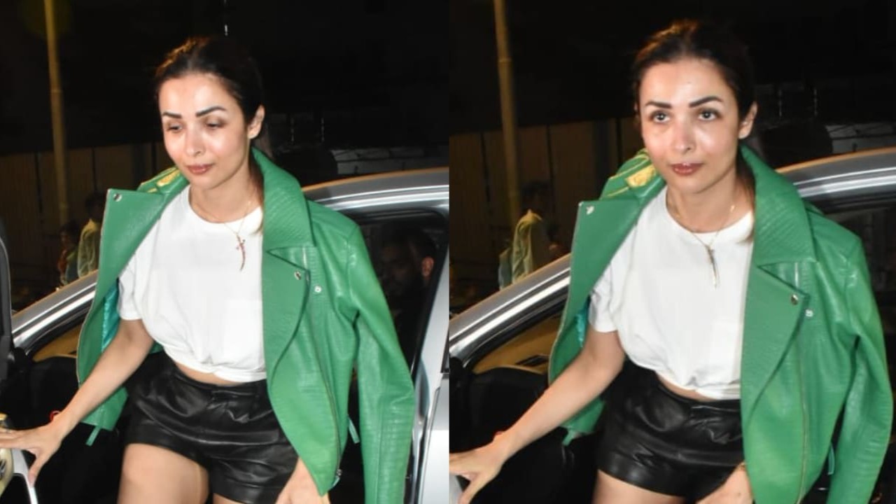 Malaika Arora's luxe leather-on-leather is an ultimate stand-out look and we are big-time crushing over it