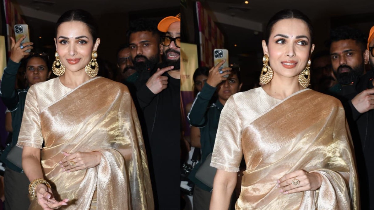 Get ready to see the golden girl Malaika Arora in a traditional fit. (PC: Viral Bhayani)
