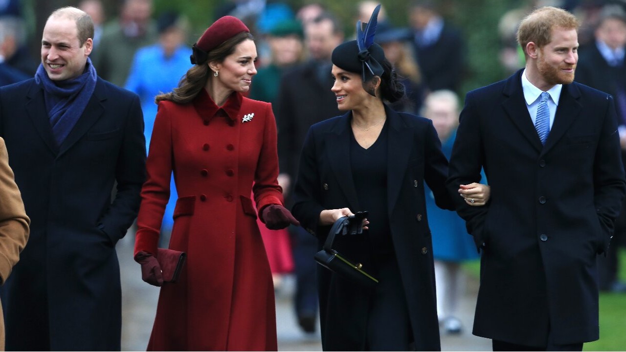 Prince William, Kate Middleton, Meghan Markle, and Prince Harry (Getty Images) Getty Images