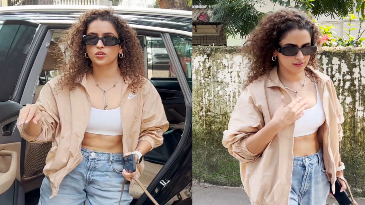 Discover the art of easy elegance with Sanya Malhotra as she effortlessly slays casual ensemble. (PC: Pinkvilla)