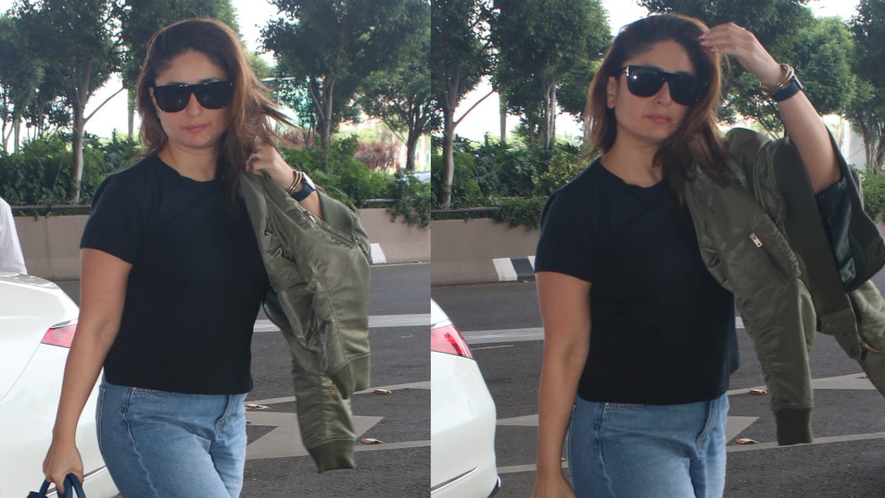 Kareena Kapoor Khan jets off in style with luxurious accessories in tow! (PC: Viral Bhayani)