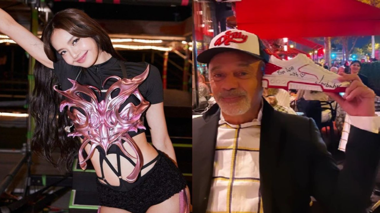 BLACKPINK's Lisa personally receives signed shoes from Christian Louboutin  after performance in Crazy Horse