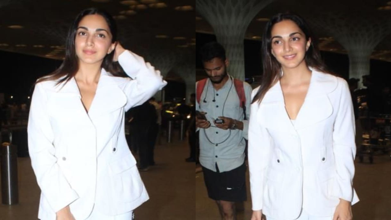 Kiara Advani's great taste and trend-forward selections have elevated her airport fashion game. (PC: Viral Bhayani)