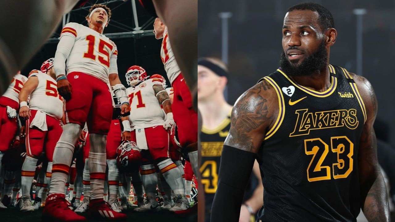 Patrick Mahomes's iconic moment at Chiefs recent win over New York: Celebrated in legend LeBron James's style