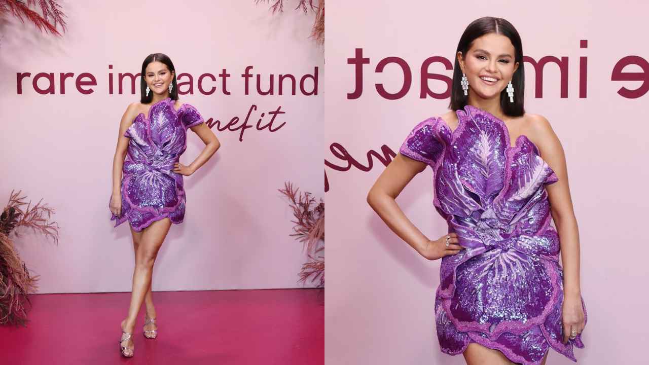 Selena Gomez dons ace Indian designer’s purple creation and an extravagant silver gown to Rare Impact Gala (PC: Getty Images)