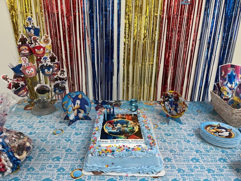 Impress all your kid's friends with the sonic themed birthday party!