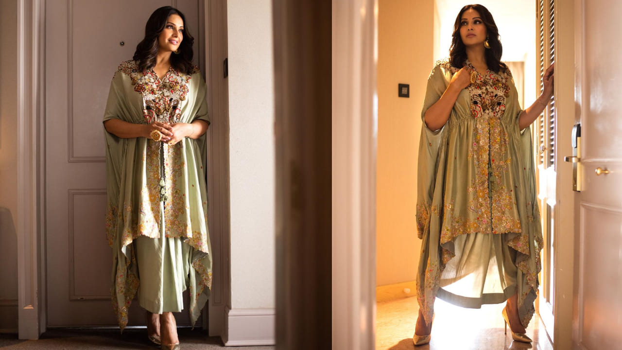 Bipasha Basu looks gorgeous in the pastel green ensemble