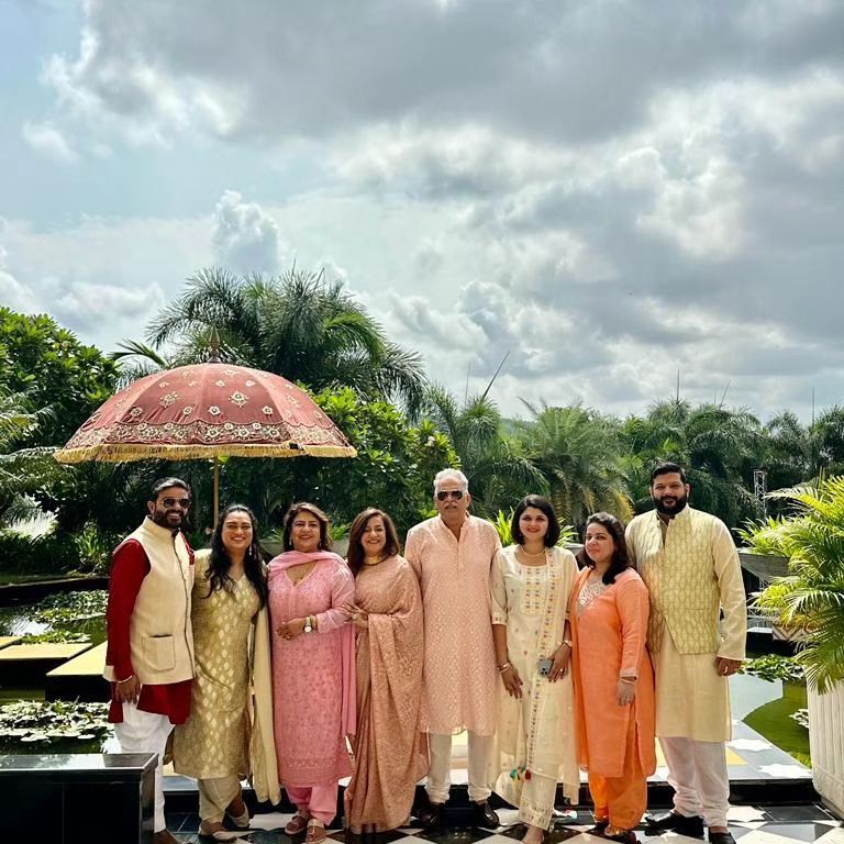 Parineeti Chopra's family at her choora ceremony