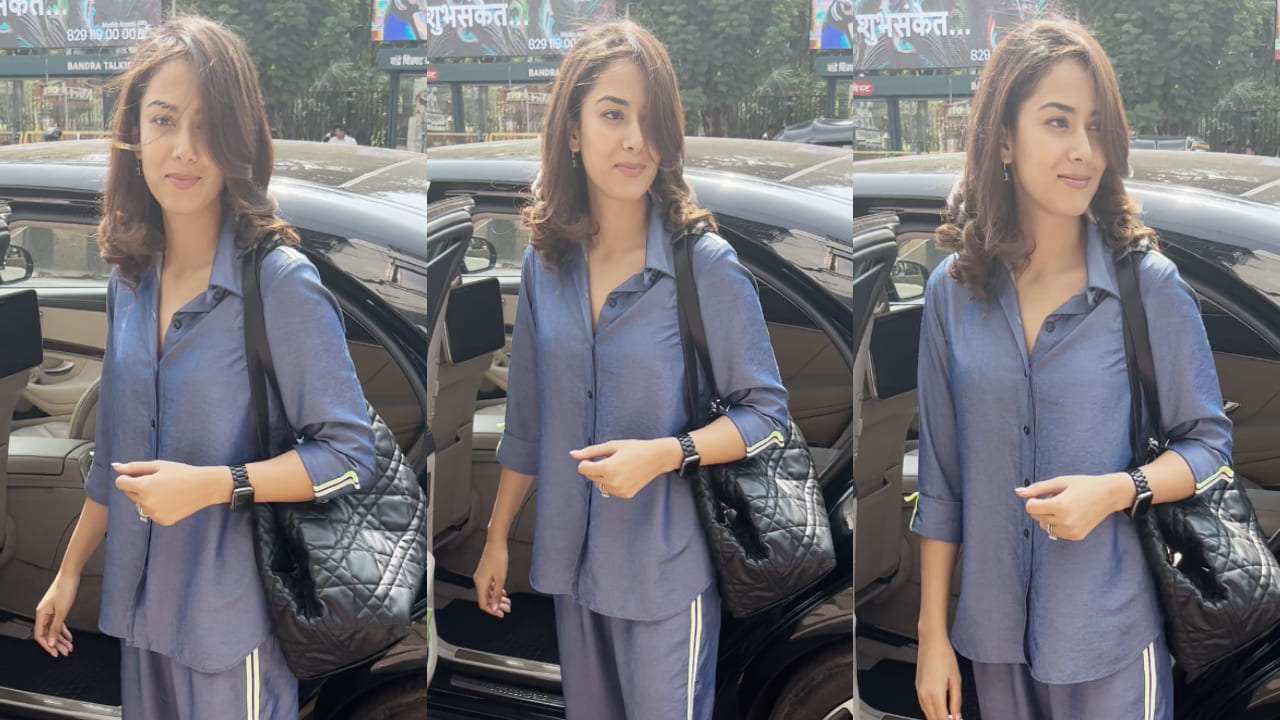 Mira Rajput in blue co-ord