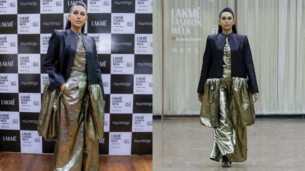 Karisma Kapoor in the jumpsuit and jacket