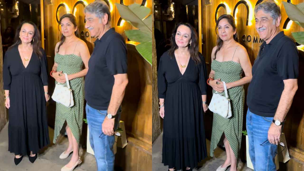 Neena Gupta looks HOTTER THAN EVER in green polka-dotted dress with side slit; Redefines age is just a number (PC: Manav Manglani)