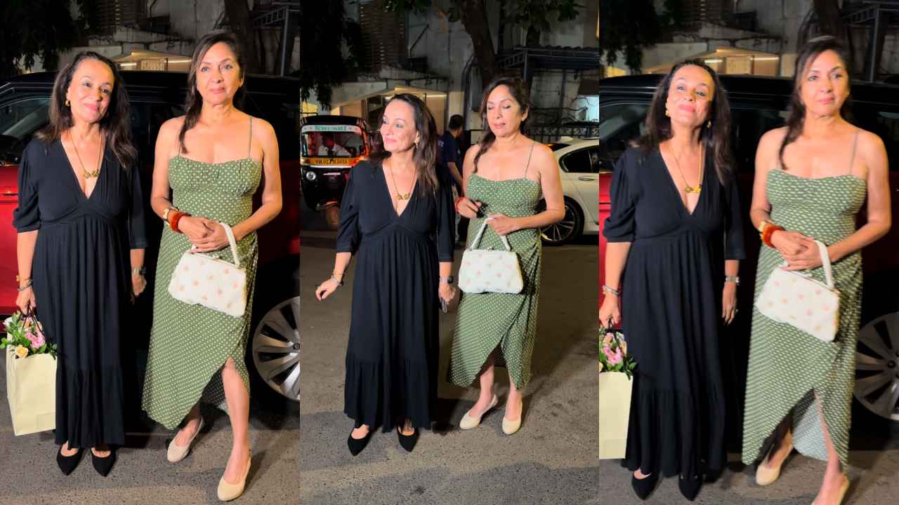 Neena Gupta looks HOTTER THAN EVER in green polka-dotted dress with side slit; Redefines age is just a number (PC: Manav Manglani)