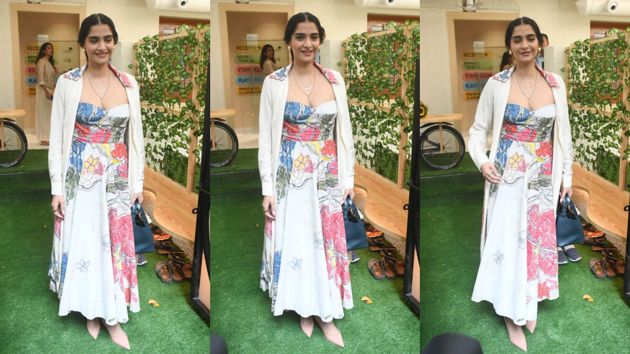 Sonam Kapoor exudes beauty in her pretty white outfit