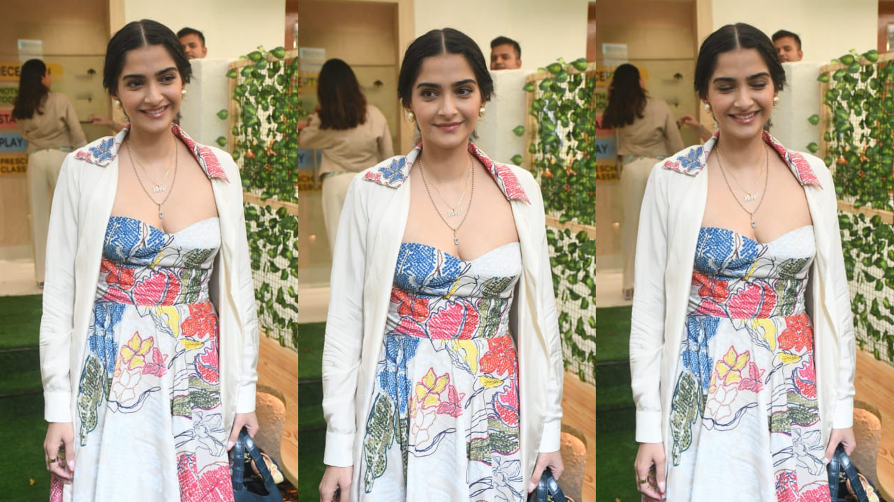 Sonam Kapoor exudes beauty in her pretty white outfit