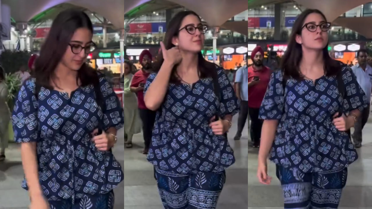 Sara Ali Khan redefines airport fashion with comfort and sass in blue co-ord set