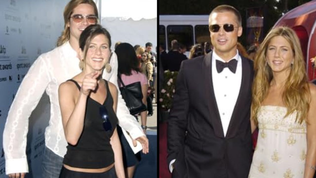 Jennifer Aniston and Brad Pitt (IMDb)