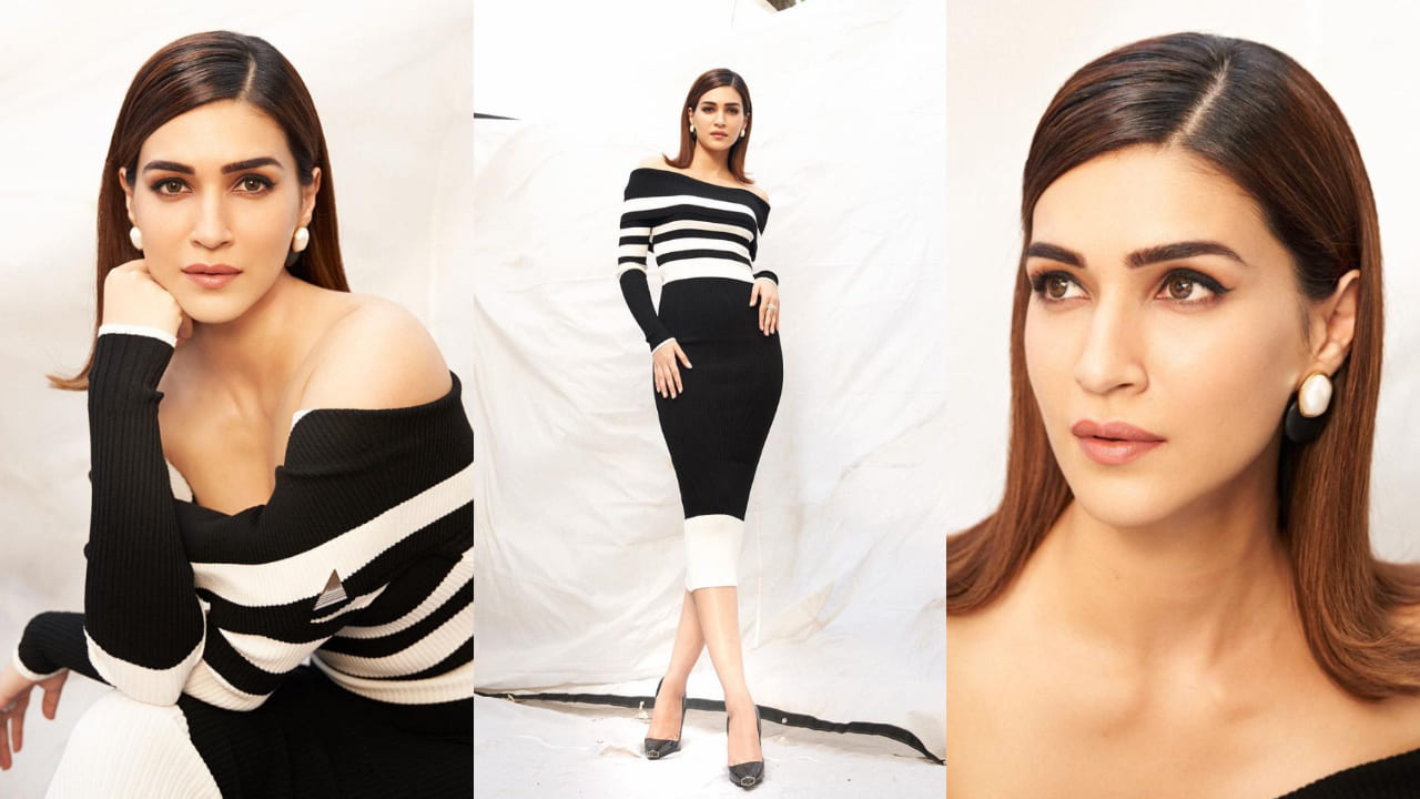 Kriti Sanon is back in style with her ribbed knit dress