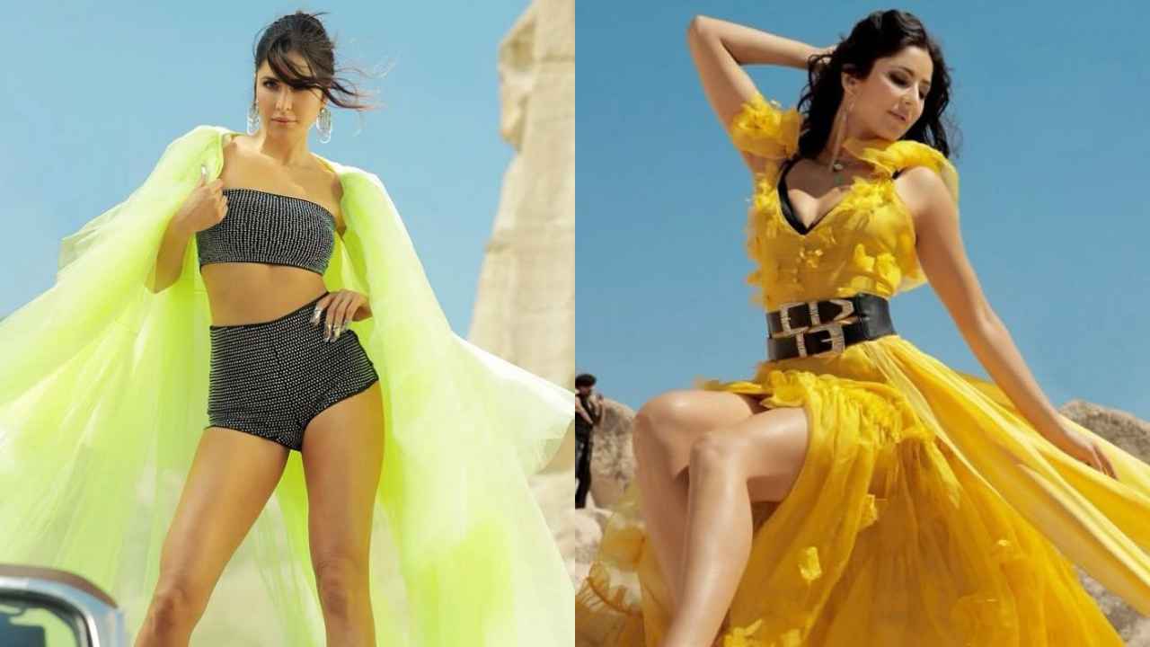 Katrina Kaif’s lookbook from Tiger 3’s Leke Prabhu Ka Naam: An extravaganza of stylish co-ord sets and dresses (PC: YouTube/ YRF)