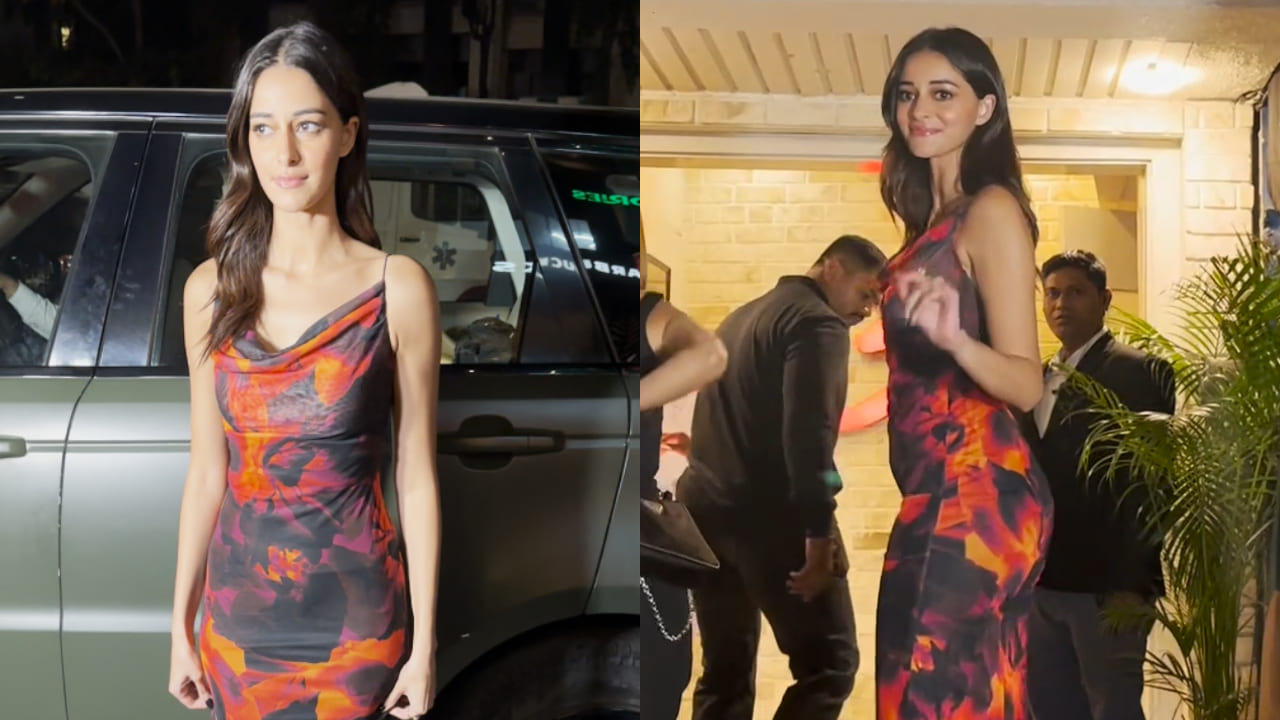 Ananya Panday in printed midi dress