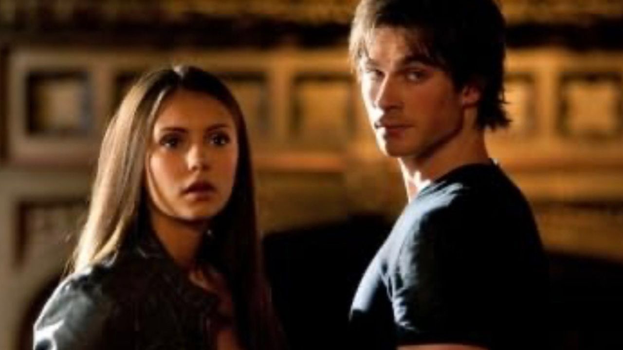 Ian Somerhalder as Damon Salvatore and Nina Dobrev as Elena Gilbert ` (Picture Credits: The Vampire Diaries/IMDb)