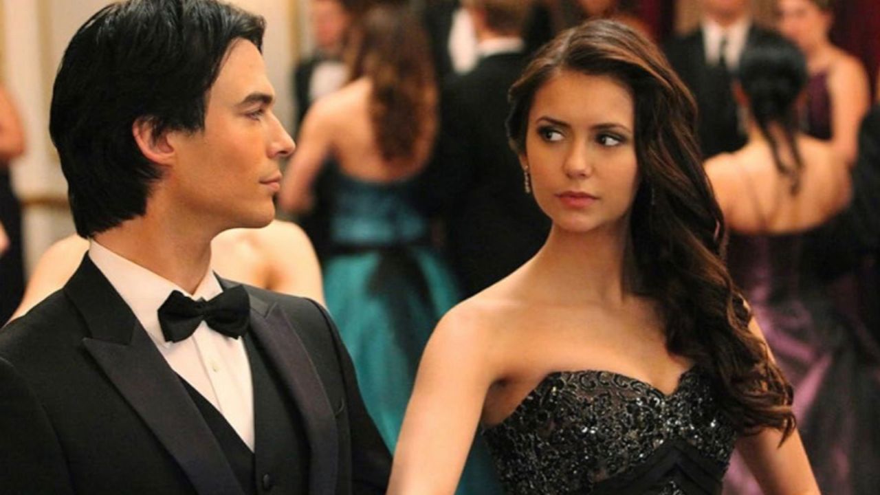 Ian Somerhalder as Damon Salvatore and Nina Dobrev as Elena Gilbert ` (Picture Credits: The Vampire Diaries/IMDb)