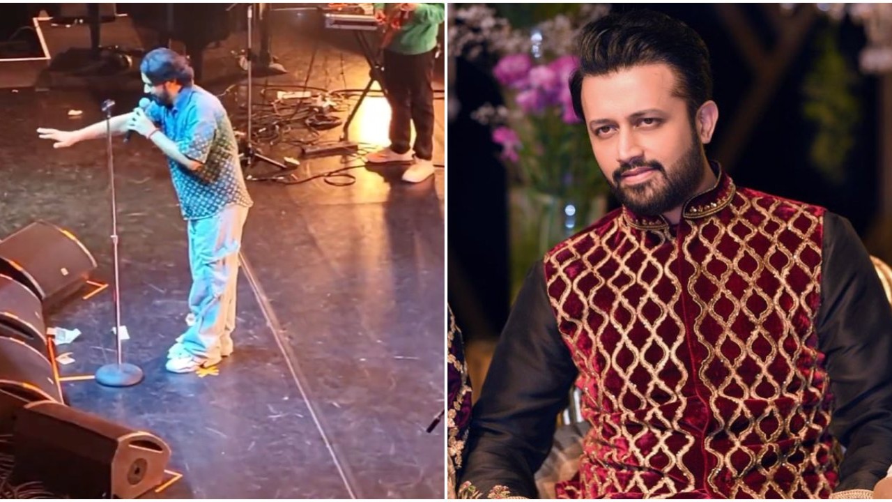 WATCH: Atif Aslam stops concert midway; singer schools fans for throwing money at him | PINKVILLA