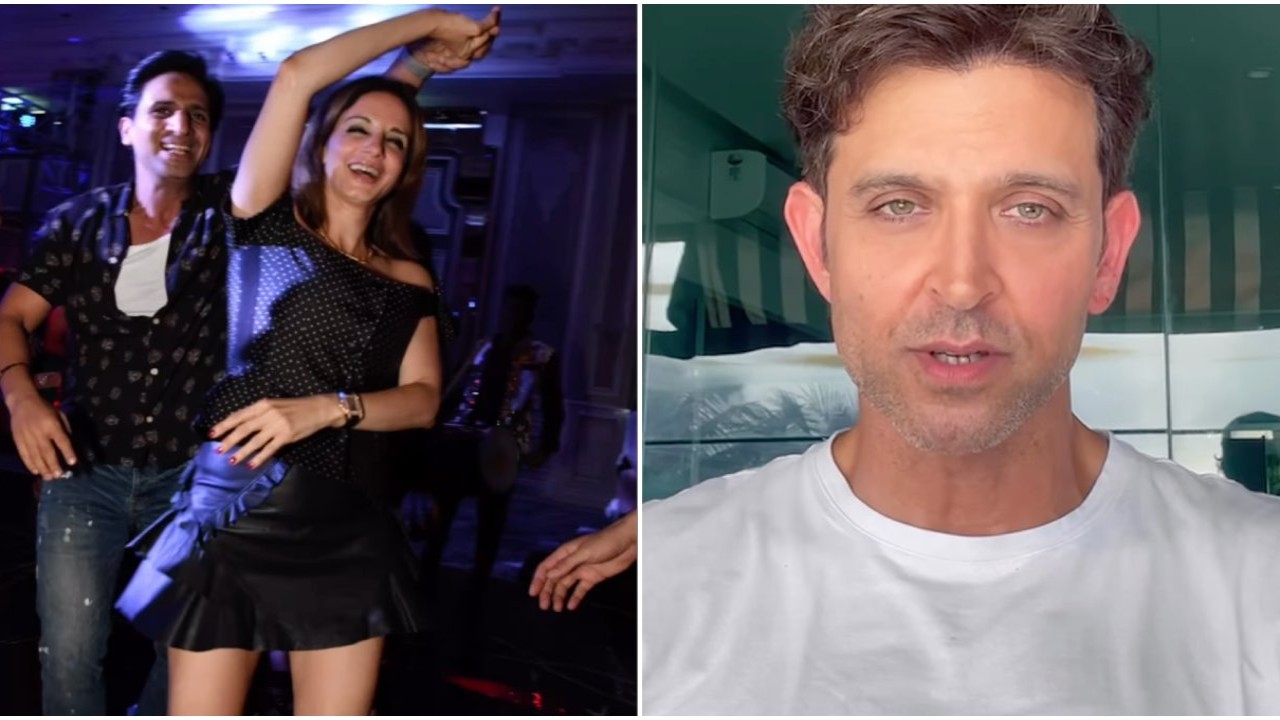 Hrithik Roshan reacts after Sussanne Khan gets romantic birthday wish from beau Arslan Goni; WATCH