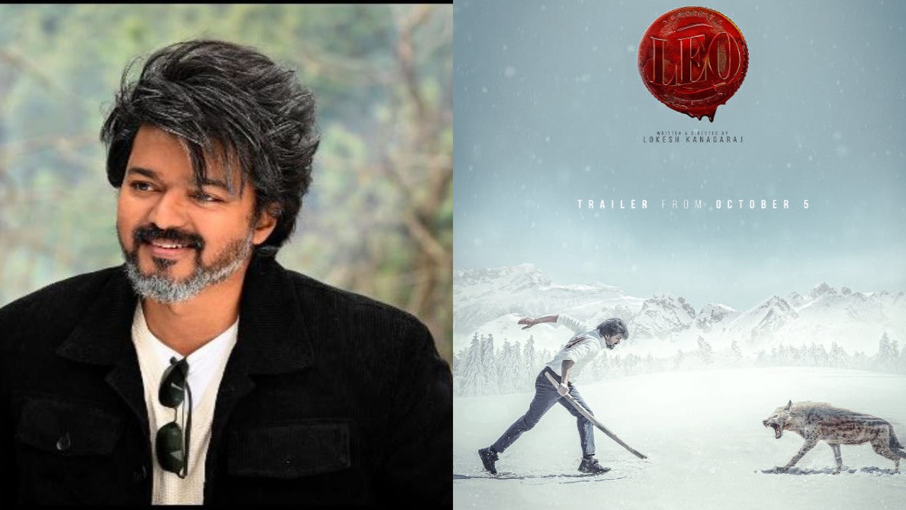 Leo Trailer Update: Thalapathy Vijay's highly-anticipated release date revealed (PC. Vijay Instagram, Seven Screen Studio X) Leo Trailer Update:Thalapathy Vijay starrer’s trailer to be out on THIS date