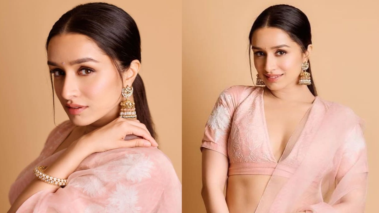 Shraddha Kapoor, B-town's favorite diva, recently came out in a light pink lehenga set. (PC: Shraddha Kapoor Instagram)