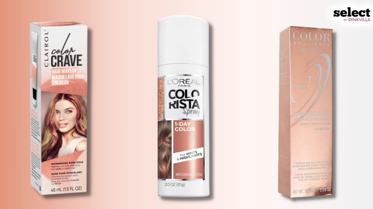 Best rose gold discount hair dye