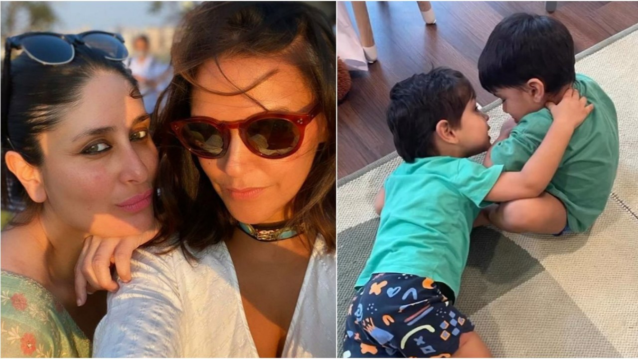 ‘Boy squad goals’: Kareena Kapoor wishes Neha Dhupia’s son Guriq (Pic: Neha Dhupia, Kareena Kapoor Khan Instagram) ‘Boy squad goals’: Kareena Kapoor wishes Neha Dhupia’s son Guriq; drops glimpses from his play date with Jeh