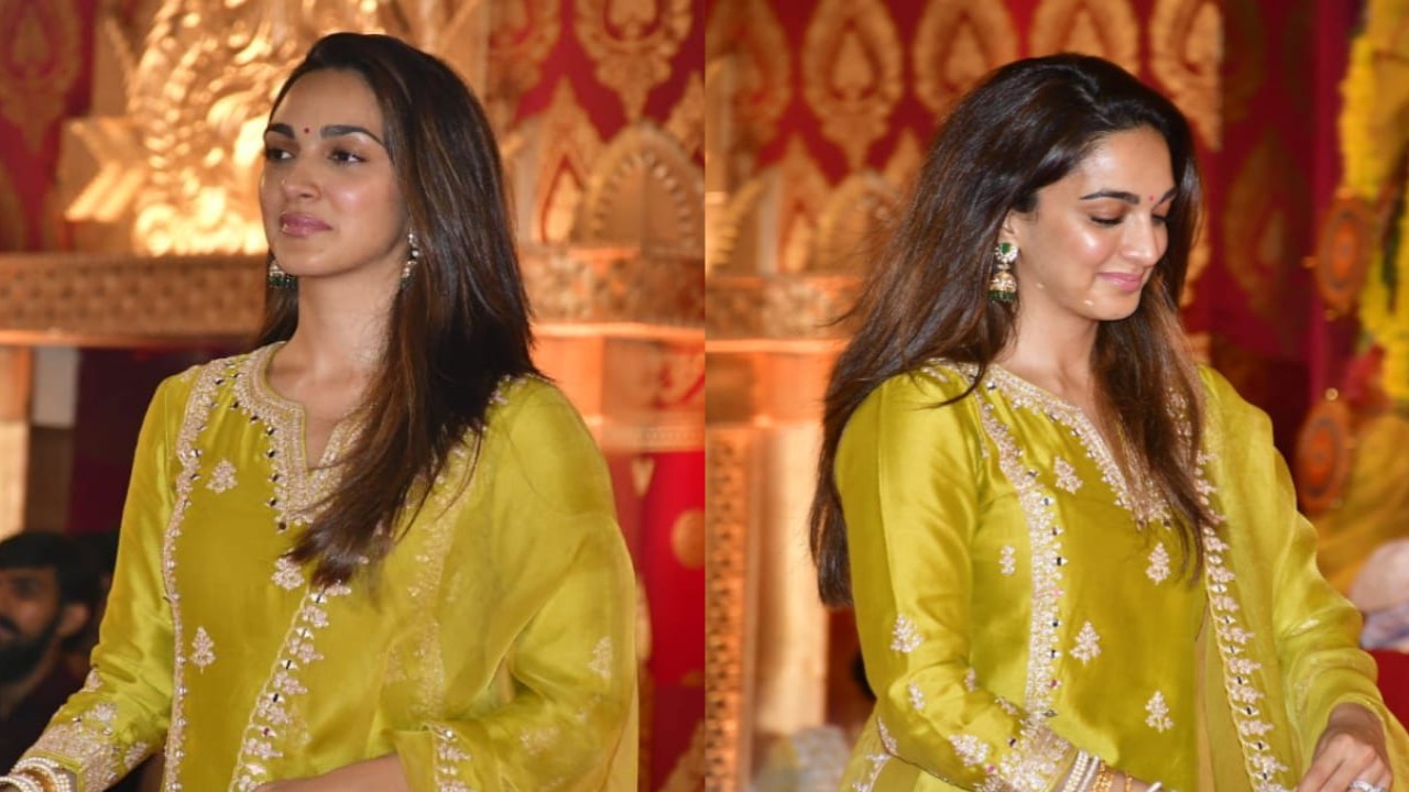 Kiara Advani serves elegance in chanderi kurta set. (PC: Viral Bhayani)