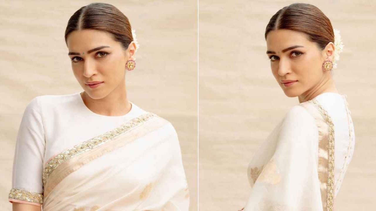 kriti-sanon-ganapath-manish-malhotra-saree-white-organza-ethnic-wear-style-fashion