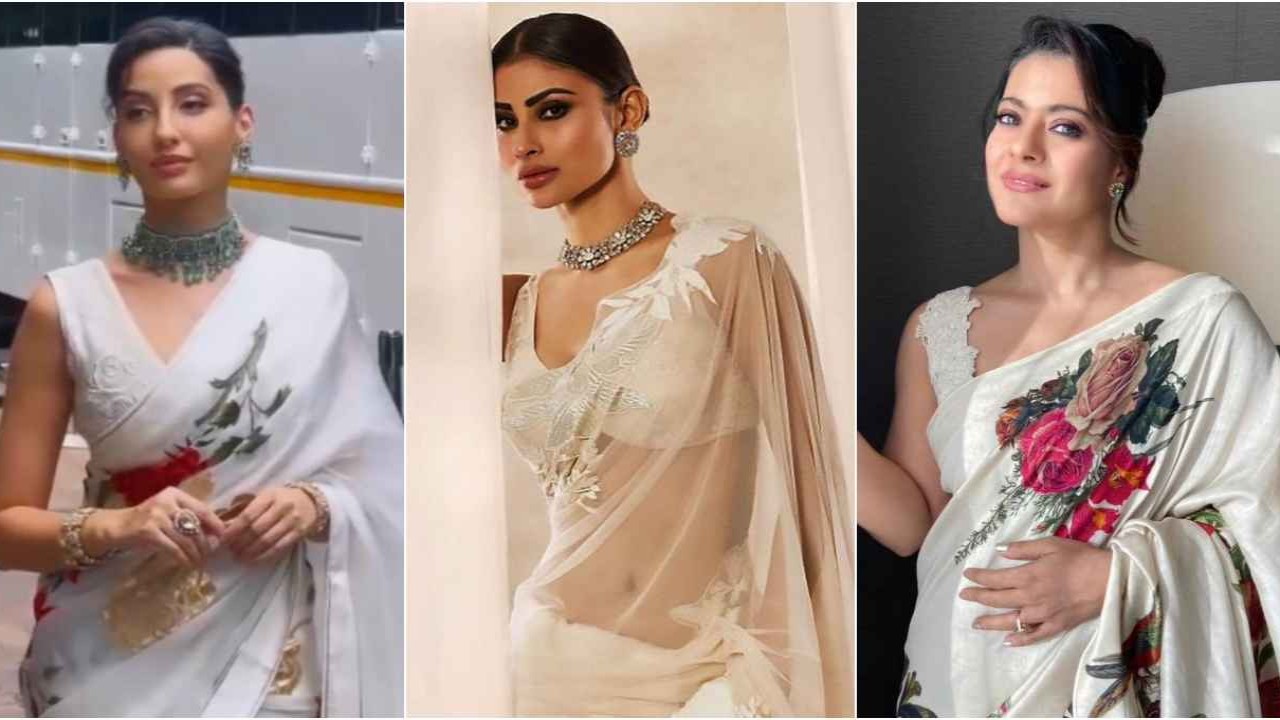 Rohit Bal, Mouni Roy, Kajol, Priyanka Chopra Jonas, Tara Sutaria, Nora Fatehi, Wedding Season, Ethnic Wear, Style, Fashion