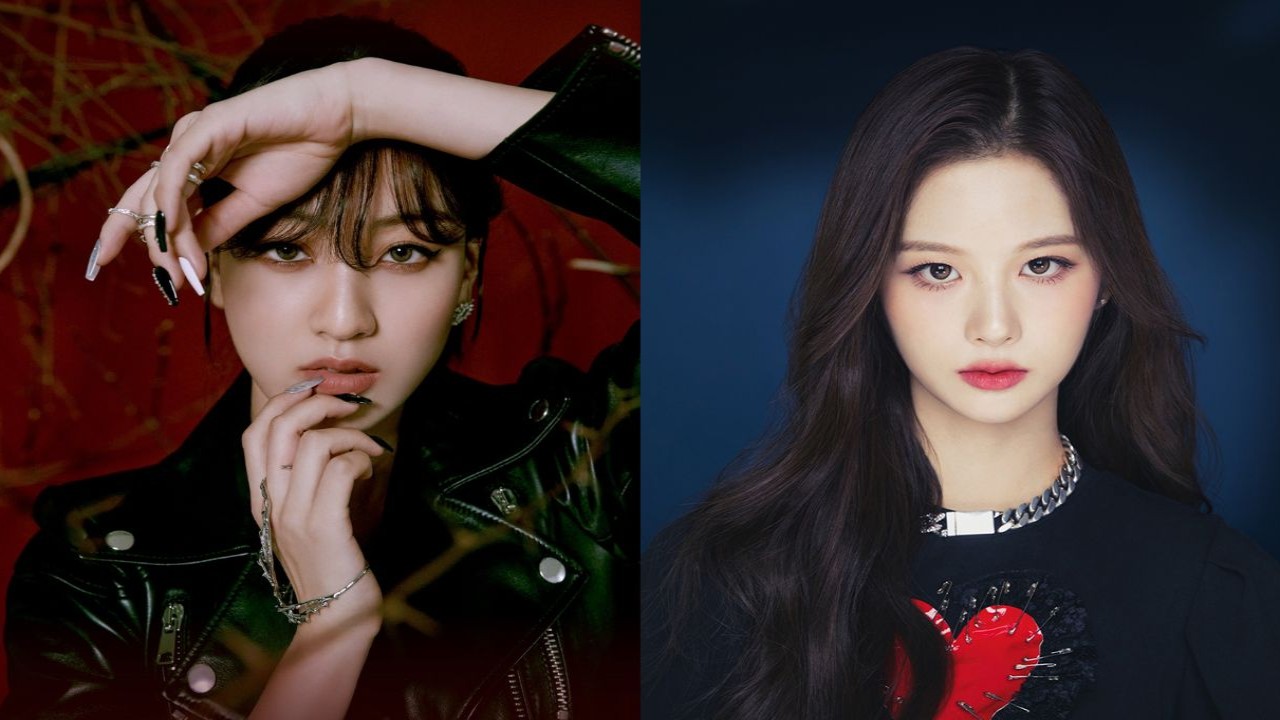 TWICE's Jihyo and NMIXX's Sullyoon; Image Courtesy: JYP Entertainment