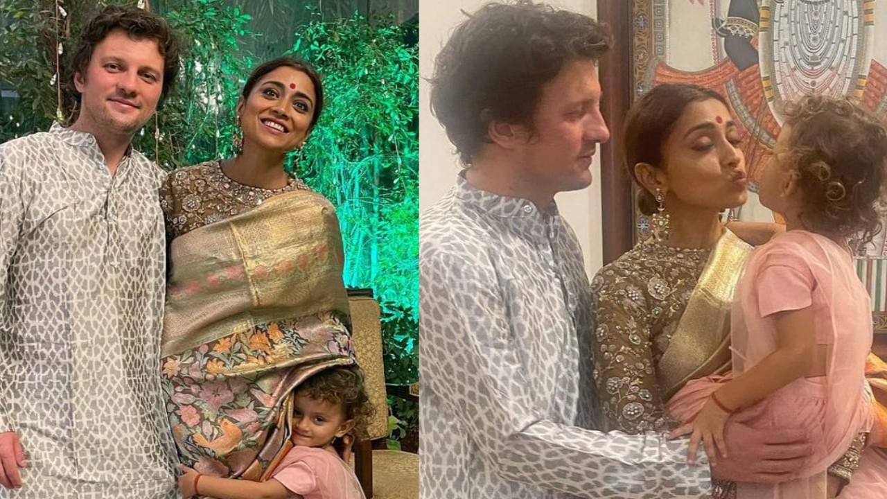 Shriya Saran shares glimpses of her Diwali celebrations; looks stunning in banarasi saree (Pc: Shriya Saran Instagram) (Pc: Shriya Saran Instagram)
