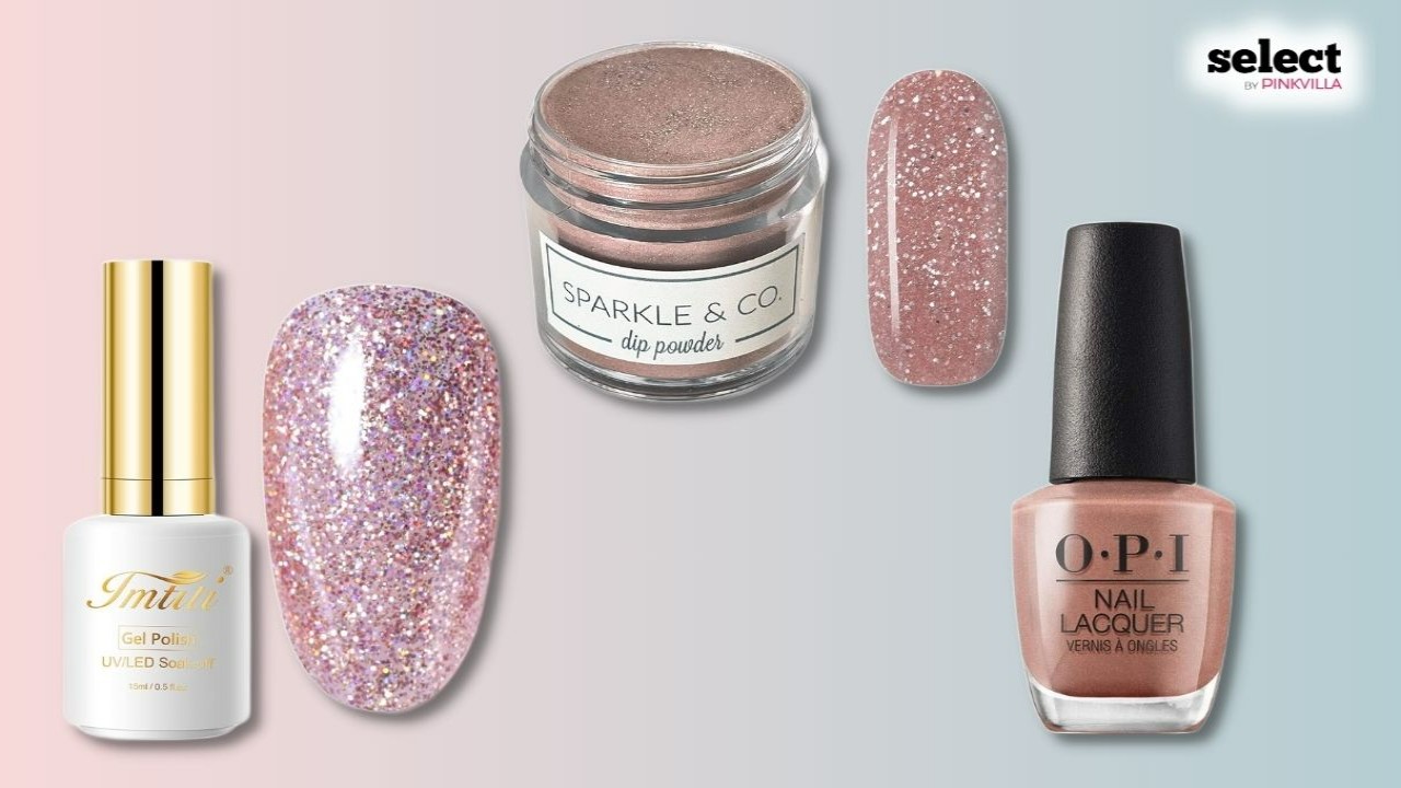 Glisten All That Glitters Pink Glitter Nail Polish | Maniology