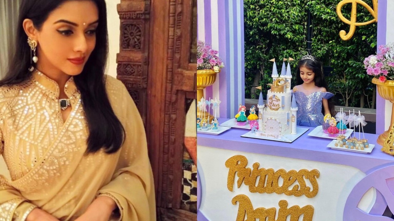 Picture courtesy: Asin's Instagram Castle-shaped cake to purple balloons: Asin drops enchanting INSIDE PICS from ‘princess’ Arin’s birthday party