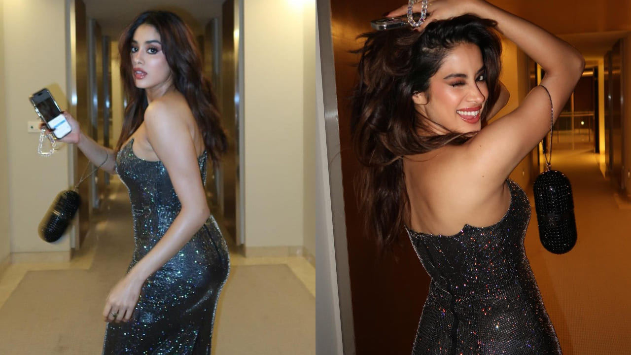 Janhvi Kapoor’s glistening sparkly gown