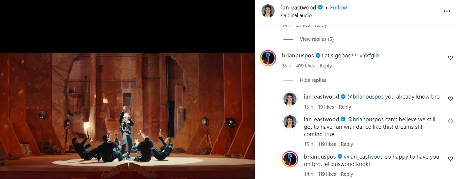 Brian Puspos comments on Ian Eastwood's post: Ian Eastwood's Instagram