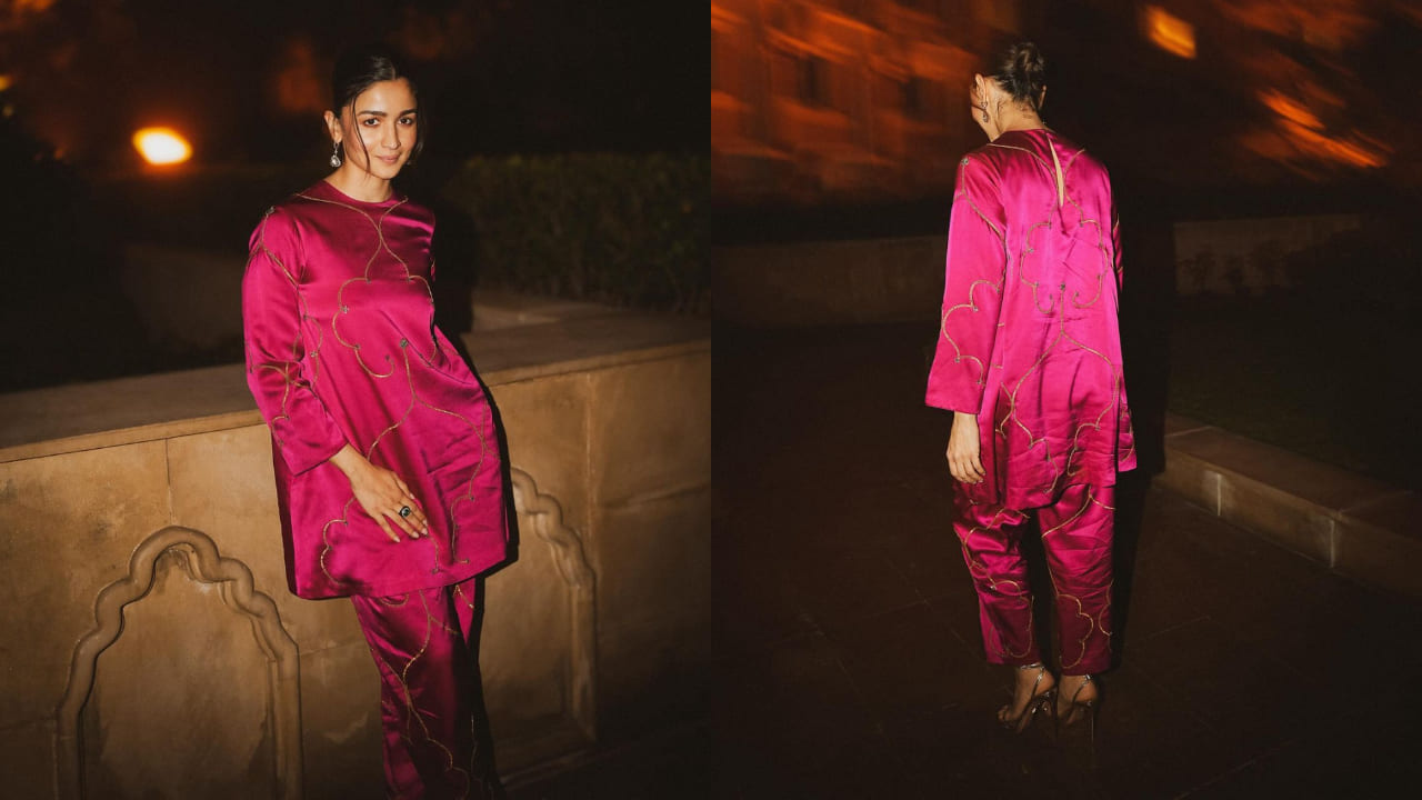 Alia Bhatt in pretty pink kurta set