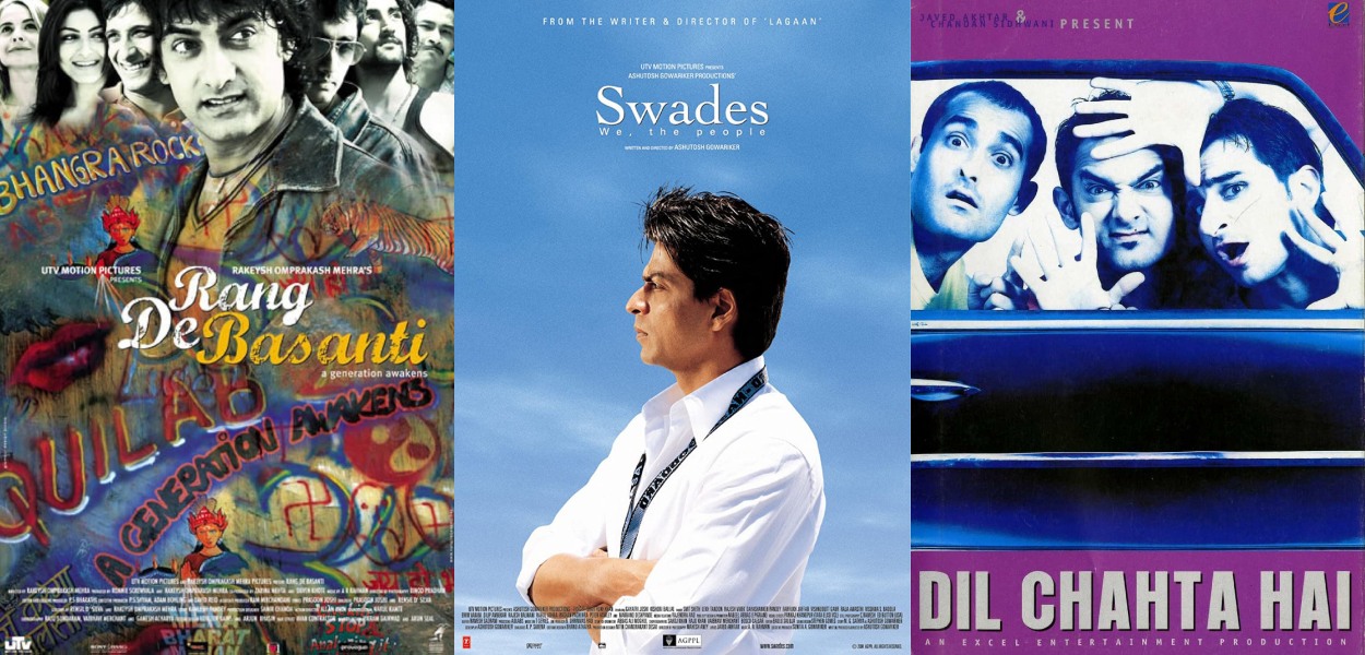 Rang De Basanti, Swades, and Dil Chahta Hai (Credits: IMDb)