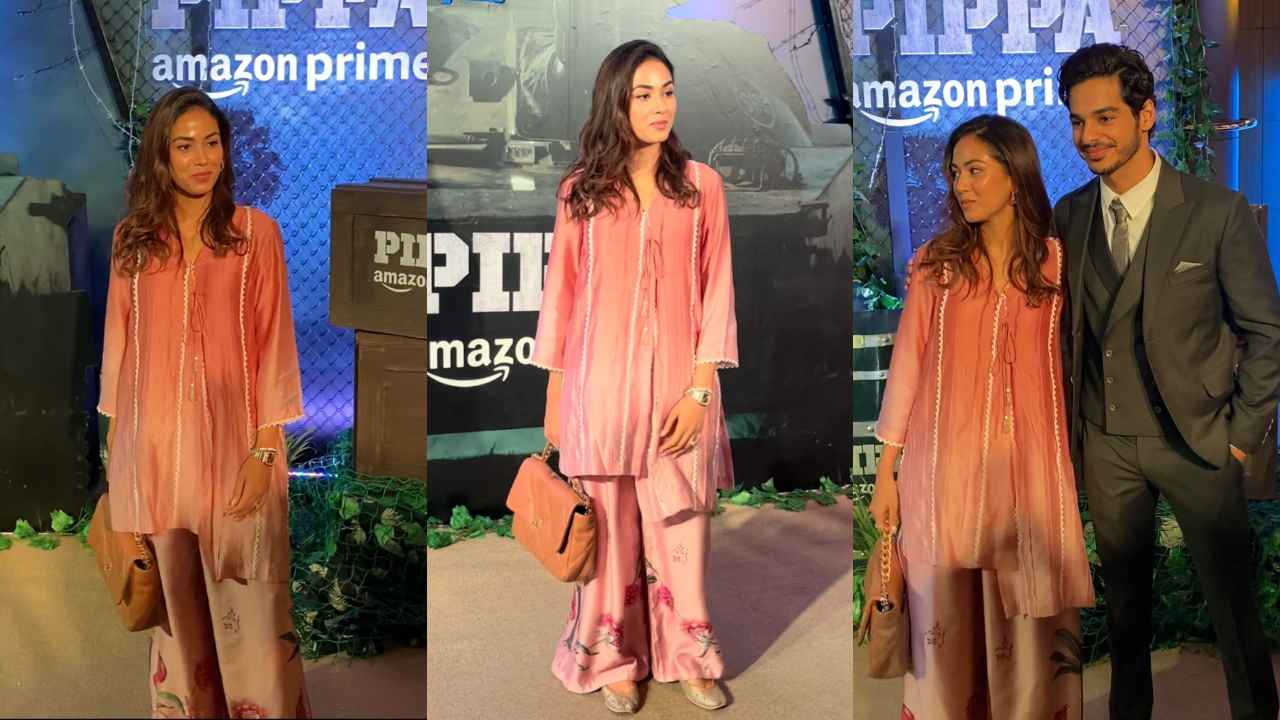 Mira Rajput’s pink ombre kurta with floral printed sharara pants: Ideal pick for your BFF’s sangeet (PC: Viral Bhayani)