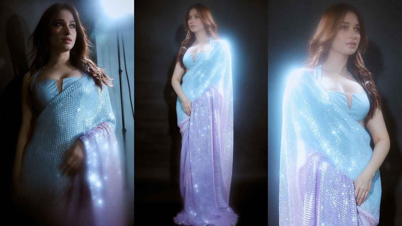 Tamannaah Bhatia’s beautiful shimmery saree