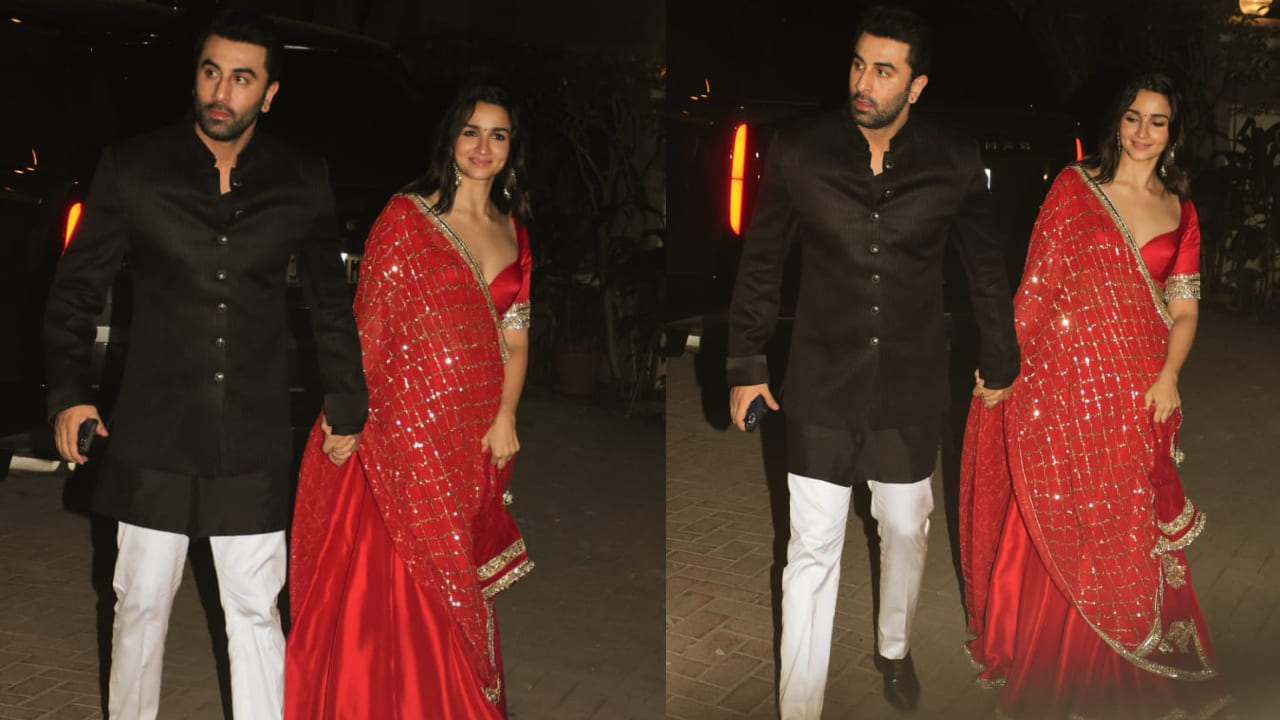 Alia Bhatt's red lehenga came with a sexy blouse and dupatta