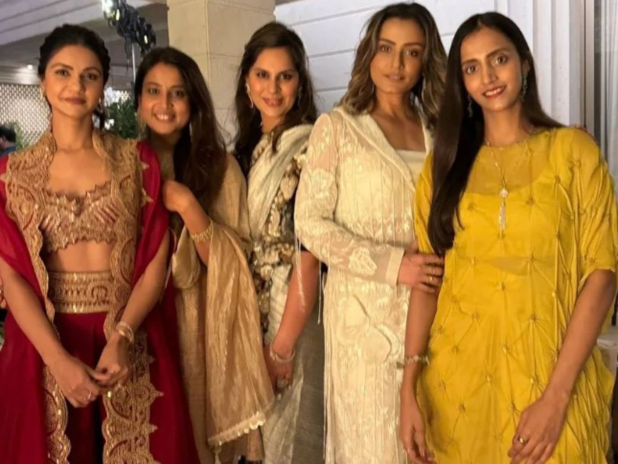 Namrata Shirodkar at Ram Charan's Diwali Party (PC. Namrata Shirodkar IG)